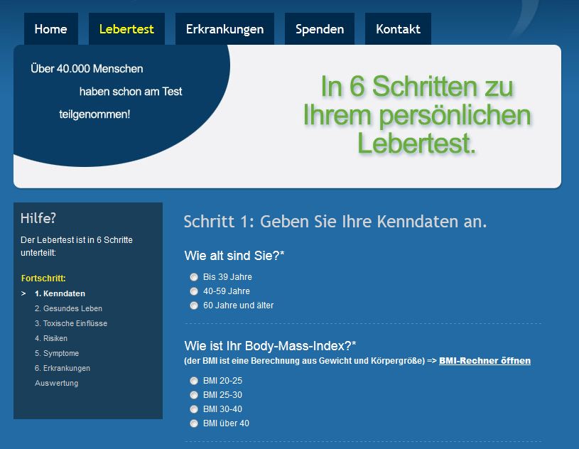 apotheken-wissen.de: Online-Test Leber und Hepatitis