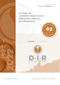 Titelseite Deutsches IVF-Register Jahrbuch 2021 Sonderausgabe für Paare